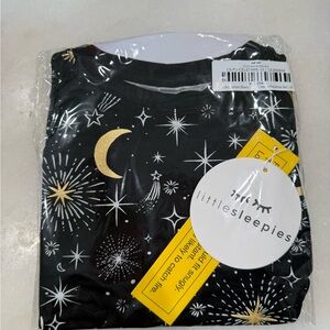 Little Sleepies Black and Gold Celestial Kids Pajamas